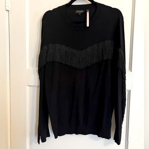 Ted Baker Aniebal fringe sweater, NWOT